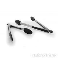 Oneida Stainless Steel Kitchen Tongs with Silicone Head  Set of 2 - B07773HB7G